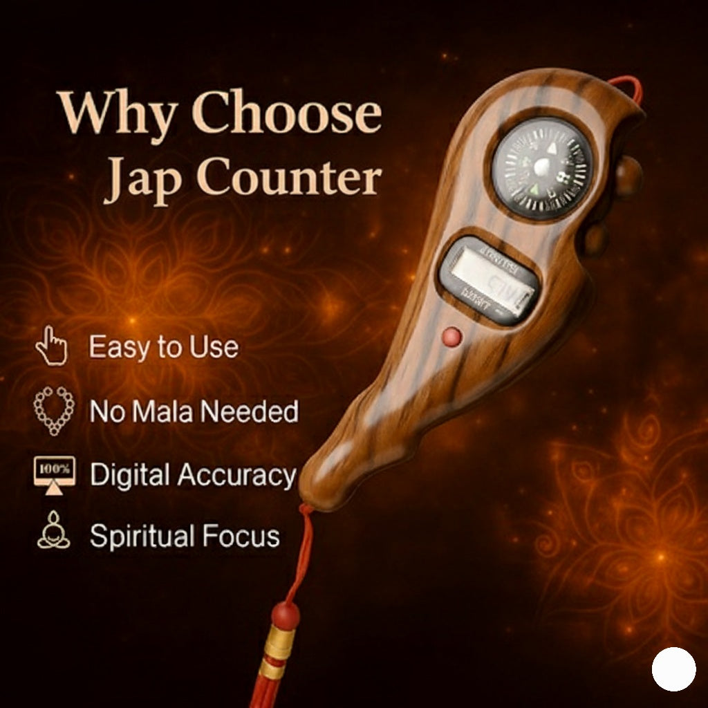 Beeblit™ Ram Mandir Blessed Tulsi Jap Counter